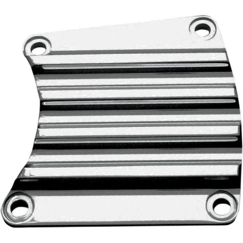PartzBiz HD: 4420300-Covingtons Customs Chrome Finned Primary Inspection Cover Harley FLH/T 85-06 | C1195-C