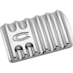 PartzBiz HD DS16100051 - Covingtons Customs Chrome Finned แป้นเหยียบเบรกหลัง Harley FLH & FLST | C1042-ซี