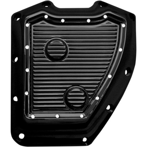 PartzBiz HD: 4420304-Covingtons Customs Dimpled Black Cam Timing ฝาครอบจุดระเบิด Harley Twin Cam 01-17 | C1297-B