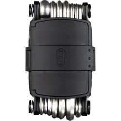 PartzBiz HD DS38120670 - Crankbrothers 16403 M20 Multitool ประแจหกเหลี่ยม Torx เครื่องมือโซ่นิกเกิล/ดำ