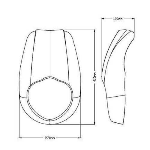 PartzBiz HD: 4420244-Acces Anarchy แฟริ่งกึ่งสีดำ Kawasaki Vulcan S 15-Up