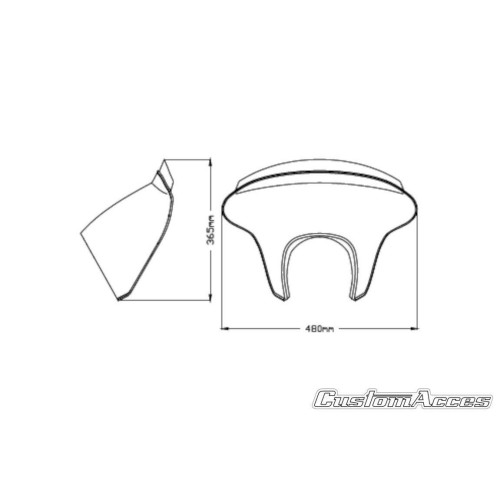 PartzBiz HD: 4420210-Custom Acces Batwing SML แฟริ่งสั้น Kawasaki Vulcan S 2015 BTM0003W PartzBiz HD: 4420210-Custom Acces Batwing SML แฟริ่งสั้น Kawasaki Vulcan S 2015 BTM0003W