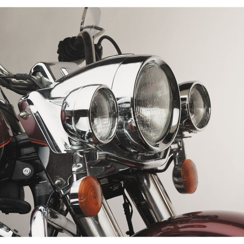 PartzBiz HD: 4420202-Custom Chrome 4 1/2” Frenched Passing Lamp Trim Ring สำหรับ Harley '62-Up PartzBiz HD: 4420202-Custom Chrome 4 1/2” Frenched Passing Lamp Trim Ring สำหรับ Harley '62-Up