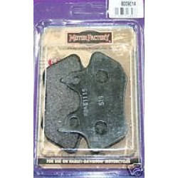 PartzBiz HD 8009014 - ผ้าเบรคหน้าและหลังออร์แกนิก Chrome Ferodo แบบกำหนดเองสำหรับ Harley 00-07 |