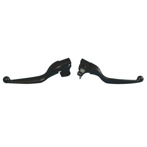 PartzBiz HD: 4420160-Custom Chrome Smooth Black Hand Levers for Harley Sportster 14-15 648035