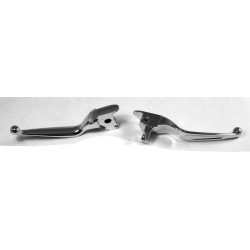 PartzBiz HD 617716 - Custom Chrome Smooth Chrome Hand Blade Levers for Harley Touring 14-15 617716