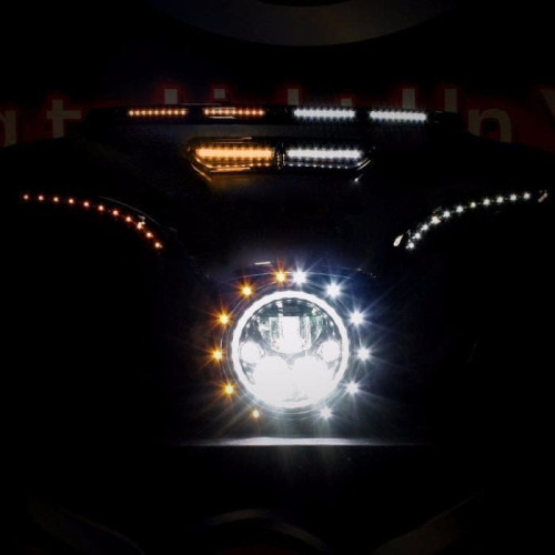 PartzBiz HD: -Custom Dynamics LED Dynamic Forward Facing สัญญาณไฟเลี้ยวสีขาวและสีเหลืองอำพัน 14-20 PartzBiz HD: -Custom Dynamics LED Dynamic Forward Facing สัญญาณไฟเลี้ยวสีขาวและสีเหลืองอำพัน 14-20