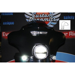 PartzBiz HD HD-VENT-LED-KIT - ชุดไฟส่องแฟริ่ง LED Dynamics แบบกำหนดเองสำหรับ Harley Batwing FLH/T 14-16 | HD-VENT-LED-WHT PartzBiz HD HD-VENT-LED-KIT - ชุดไฟส่องแฟริ่ง LED Dynamics แบบกำหนดเองสำหรับ Harley Batwing FLH/T 14-16 | HD-VENT-LED-WHT