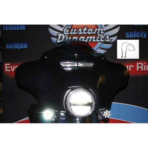 PartzBiz HD: -ชุดไฟส่องแฟริ่ง LED Dynamics แบบกำหนดเองสำหรับ Harley Batwing FLH/T 14-16 | HD-VENT-LED-WHT PartzBiz HD: -ชุดไฟส่องแฟริ่ง LED Dynamics แบบกำหนดเองสำหรับ Harley Batwing FLH/T 14-16 | HD-VENT-LED-WHT