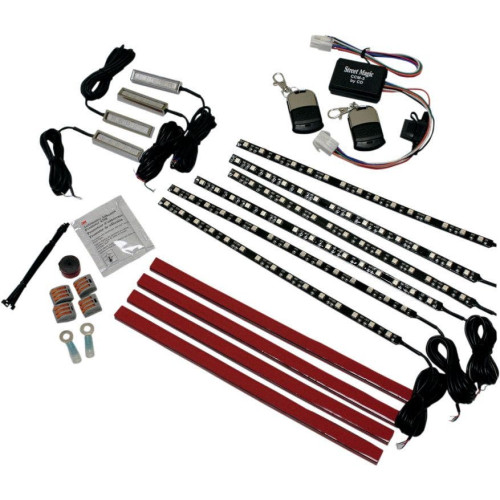 PartzBiz HD: -Custom Dynamics Magical Wizard Full Bike Multi-Color LED Kit รีโมทมาตรฐาน | TMWK2 PartzBiz HD: -Custom Dynamics Magical Wizard Full Bike Multi-Color LED Kit รีโมทมาตรฐาน | TMWK2