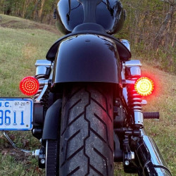 PartzBiz HD GEN-4-R-1157 - Custom Dynamics Red Dual Function ไฟเลี้ยว LED ใส่ Harley FLHX FLTRX | GEN-200-R-1157 PartzBiz HD GEN-4-R-1157 - Custom Dynamics Red Dual Function ไฟเลี้ยว LED ใส่ Harley FLHX FLTRX | GEN-200-R-1157