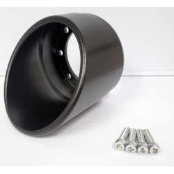 PartzBiz HD DD604-11PECap30 - D&D Black Powder ฝาปิดปลายท่อไอเสียเปลี่ยนได้ 4” ขาย 30 องศา แต่ละอันมีน็อต 604-11PECap30 Harley M8 Milwaukee Eight Touring Cruiser Chopper ดีที่สุดสำหรับ FLH FLT FLHX electra road street glide king tri