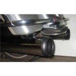 PartzBiz HD DD604-11PECapFM - D&D Black Powder 4 ” Interchangeable Muffler End Cap Fish Mouth Sold Each w/ Bolts 604-11PECapFM Harley M8 Milwaukee Eight Touring Cruiser Chopper best for FLH FLT FLHX electra road street glide king tri