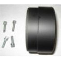 PartzBiz HD DD604-11PECapS - D&D Black Powder 4 ” Interchangeable Muffler End Cap sTRAIGHT CUT Sold Each w/ Bolts 604-11PECapS Harley M8 Milwaukee Eight Touring Cruiser Chopper best for FLH FLT FLHX electra road street glide king tri