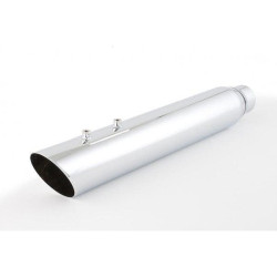 PartzBiz HD DD502N-32LBQ - D&D Chrome Fat Cat 2:1 ท่อไอเสียฟูลพร้อมปลายเอียง Harley Touring 07-08