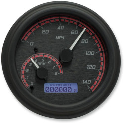 PartzBiz HD TR211639 - Dakota Digital Black/Red & Black MVX Analog Gauge Speedo Tach Harley 96-03 | MVX-2002-KR-K PartzBiz HD TR211639 - Dakota Digital Black/Red & Black MVX Analog Gauge Speedo Tach Harley 96-03 | MVX-2002-KR-K