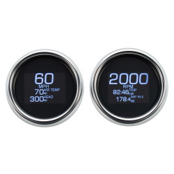 PartzBiz HD DS22120747 - Dakota Digital Chrome MLX-8696 Plug-In 6 LED Gauge Cluster Harley FLH/T 96-03 PartzBiz HD DS22120747 - Dakota Digital Chrome MLX-8696 Plug-In 6 LED Gauge Cluster Harley FLH/T 96-03