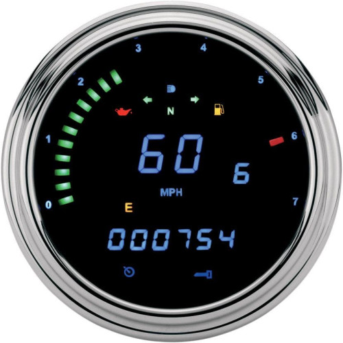 PartzBiz HD: 4418930-Dakota Digital MCL-2002 Blue LED 2000 Series FatBob Gauge Speedo Tach 96-03 | MCL-2002