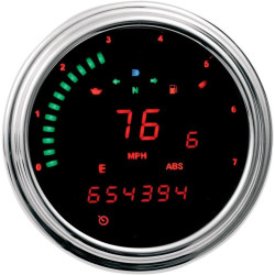 PartzBiz HD TR211049 - Dakota Digital MCL-2004-R Red LED 2000 Series FatBob Gauge Speedo Tach 04-10 | MCL-2004-R PartzBiz HD TR211049 - Dakota Digital MCL-2004-R Red LED 2000 Series FatBob Gauge Speedo Tach 04-10 | MCL-2004-R