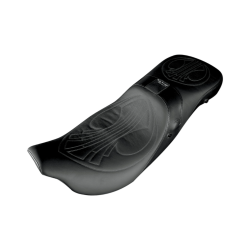 PartzBiz HD DS08010644 - Danny Gray Airhawk Weekday 2-up XL Harley Seat Drag Stitch W/Backrest Option 08-21 FL | 21-420DAIR