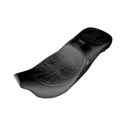 PartzBiz HD DS08010671 - Danny Gray Airhawk Weekday 2-up XL Harley Seat Drag Stitch W/O Backrest Option 08-21 FL | 21-411DAIR