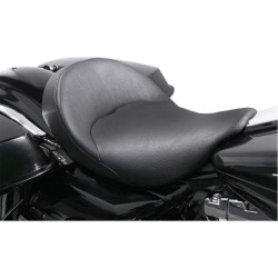 PartzBiz HD WP830-0385 - Danny Gray BigIST Black Vinyl Solo Wide Saddle Seat for Harley Touring 08-15 | Danny Gray