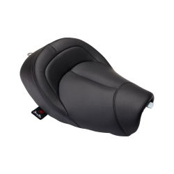 PartzBiz HD DS08040543 - Danny Gray BigIST Solo Black Leather Seat 4 Harley 04-21 XL Models | FA-DGE-0274