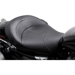 PartzBiz HD WP830-0402 - Danny Gray Bigist Solo Seat Leather Smooth Stitch Harley Sportster 04-18