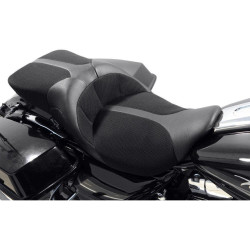 PartzBiz HD WP830-0118 - Danny Gray TourIST 2-Up Air Touring Black Leather Seat for Harley FLH/T 08-15 | Danny Gray PartzBiz HD WP830-0118 - Danny Gray TourIST 2-Up Air Touring Black Leather Seat for Harley FLH/T 08-15 | Danny Gray