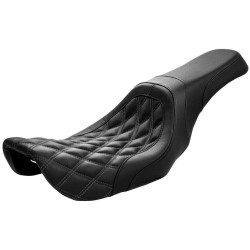 PartzBiz HD WP830-0158 - Danny Gray Weekday 2-Up Seat Leather Diamond Stitch Harley Dyna 06-17 PartzBiz HD WP830-0158 - Danny Gray Weekday 2-Up Seat Leather Diamond Stitch Harley Dyna 06-17