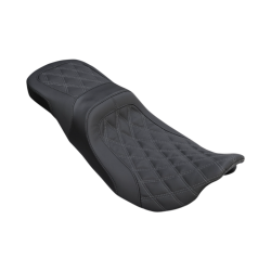 PartzBiz HD DS08011138 - Danny Gray Weekday 2-up XL Harley Seat DD Stitch W/Gray Thread for 08-23 FL | 22-411DIA PartzBiz HD DS08011138 - Danny Gray Weekday 2-up XL Harley Seat DD Stitch W/Gray Thread for 08-23 FL | 22-411DIA