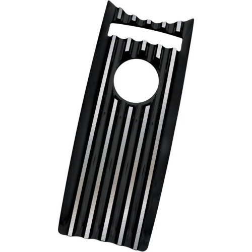 PartzBiz HD: 4418837-Covingtons Customs Finned Black Dash Insert Cover Harley Road King FLHR 08-17 | C1233-B