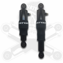 PartzBiz HD DA-SRD747-PR & DA-MFK - Dirty Air 4" Steel Rear Touring Air Shocks and Manual Valve Fill Kit Touring 80+ PartzBiz HD DA-SRD747-PR & DA-MFK - Dirty Air 4" Steel Rear Touring Air Shocks and Manual Valve Fill Kit Touring 80+