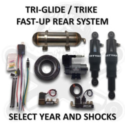 PartzBiz HD DA-FAST-TRIGLIDE - Dirty Air Fast-Up Trike Air Ride Suspension System 09-Up Harley Tri-Glide FLHTCUTG Tri Glide Street Glide PartzBiz HD DA-FAST-TRIGLIDE - Dirty Air Fast-Up Trike Air Ride Suspension System 09-Up Harley Tri-Glide FLHTCUTG Tri Glide Street Glide
