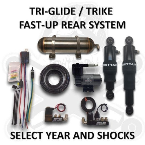PartzBiz HD: 4418705-Dirty Air Fast-Up Trike Air Ride Suspension System 09-Up Harley Tri-Glide FLHTCUTG Tri Glide Street Glide PartzBiz HD: 4418705-Dirty Air Fast-Up Trike Air Ride Suspension System 09-Up Harley Tri-Glide FLHTCUTG Tri Glide Street Glide