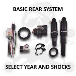 PartzBiz HD DA-HTR01-ALUMINUM - Dirty Air Rear Aluminum Bagger Air Ride Rear Suspension Shock Kit Harley FLH 00-18 PartzBiz HD DA-HTR01-ALUMINUM - Dirty Air Rear Aluminum Bagger Air Ride Rear Suspension Shock Kit Harley FLH 00-18