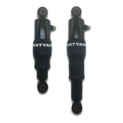PartzBiz HD DA-SRD747-PR - Dirty Air Rear Steel Air Ride Shocks Suspension Pair Harley Touring Bagger 80-20 PartzBiz HD DA-SRD747-PR - Dirty Air Rear Steel Air Ride Shocks Suspension Pair Harley Touring Bagger 80-20