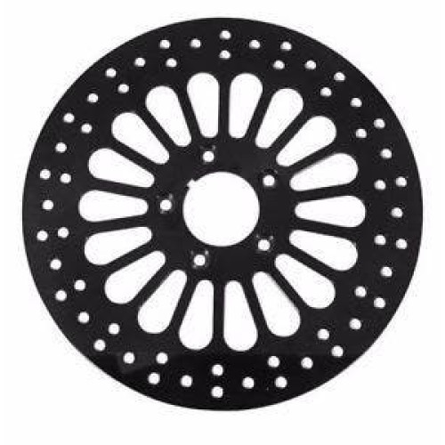 PartzBiz HD: 4418667-DNA Black Super Spoke Single Front 11.5 ดิสก์โรเตอร์ Harley Touring Softail XL Dyna PartzBiz HD: 4418667-DNA Black Super Spoke Single Front 11.5 ดิสก์โรเตอร์ Harley Touring Softail XL Dyna