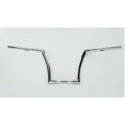 PartzBiz HD M-HB-3002 - DNA Chrome 12 ” Rise Fat Monster Ape Hanger แฮนด์อ้วน OEM 1.5 ” แฮนด์ Harley 96-Up davidson Touring Softail Dyna road king low boy bob fat slim