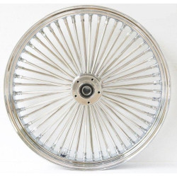 PartzBiz HD MS16340950A - DNA Chrome Front Mammoth 52 Spoke 16x3.50 Wheel 08 - 15 All FLH/T ABS Dual Disc