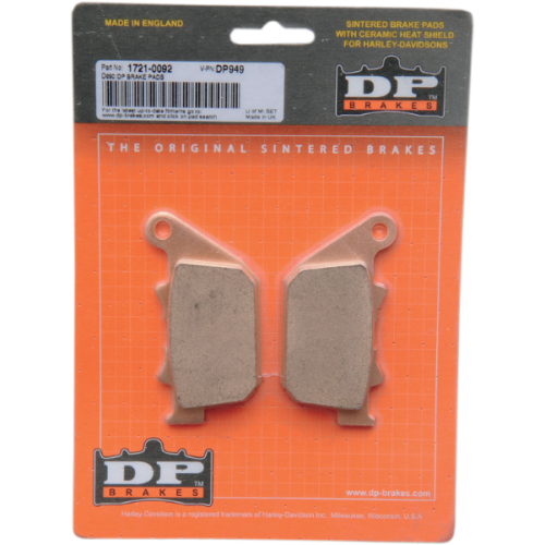 PartzBiz HD: 4418423-DP Brakes ผ้าเบรคหลัง Sintered Metal DP949 Harley Sportster 04-13