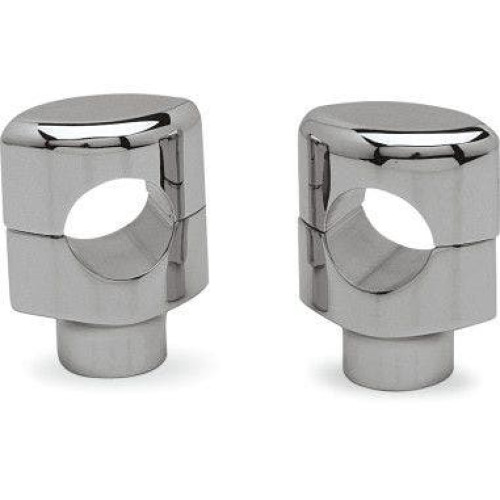 PartzBiz HD: 4418437-Drag 0602-0465 Chrome 1 1/2" Bar Big Buffalo 1.5" Risers Pair Metric Cruiser 0602-0465 06020465