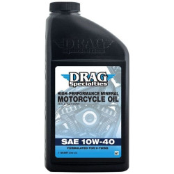 PartzBiz HD DS36010772 - Drag 1 US Quart 10W-40 น้ำมันเครื่องแร่สมรรถนะสูงสำหรับ V-Twin