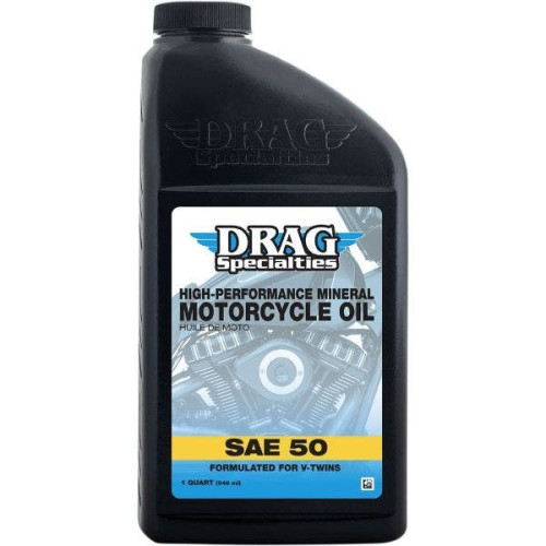 PartzBiz HD: 4418397-Drag 1 US quart SAE 50 High-Performance Mineral Engine Oil for V-Twin