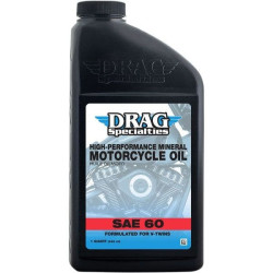 PartzBiz HD DS36010768 - Drag 1 US quart SAE 60 น้ำมันเครื่องแร่ประสิทธิภาพสูงสำหรับ V-Twin
