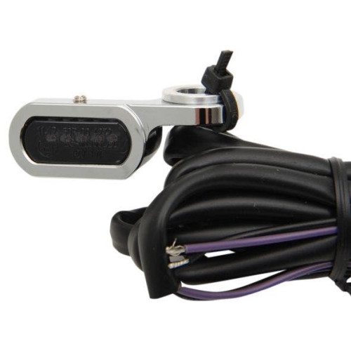 PartzBiz HD: 4418346-Drag 2040-2129 Chrome Smoke Lens LED Handlebar Marker Light 09-17 Harley FL VROD 2040-2129 20402129