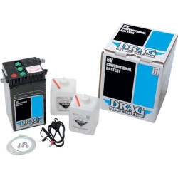 PartzBiz HD DS21130214 - Drag 2113-0214 6v Lead Acid แบตเตอรี่ธรรมดา 48-64 Harley 2113-0214 21130214