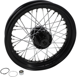 PartzBiz HD DS02030665 - Drag Black 16 x 3 40 Spoke ล้อหน้าดิสก์เดี่ยวไม่มี ABS Harley Softail 86-99 PartzBiz HD DS02030665 - Drag Black 16 x 3 40 Spoke ล้อหน้าดิสก์เดี่ยวไม่มี ABS Harley Softail 86-99