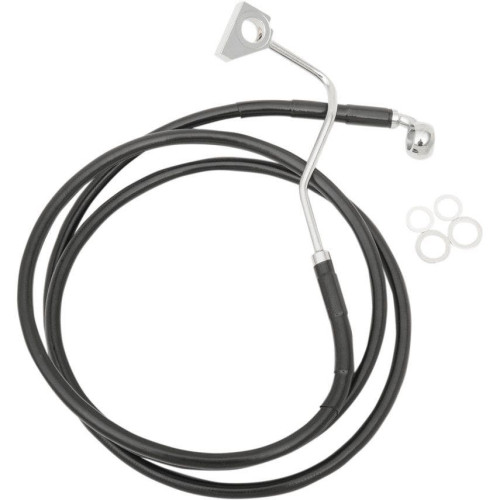 PartzBiz HD: 4418213-Drag Stainless Black Vinyl Extended Length Front Brake Line +4" Overall 68ÔøΩ" | 1741-4506