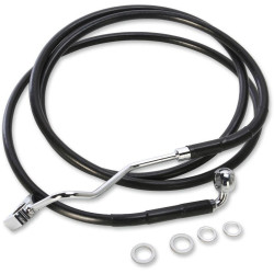 PartzBiz HD DS17414508 - Drag Stainless Black Vinyl Extended Length Front Brake Line +8" Overall 72ÔøΩ" | 1741-4508 PartzBiz HD DS17414508 - Drag Stainless Black Vinyl Extended Length Front Brake Line +8" Overall 72ÔøΩ" | 1741-4508